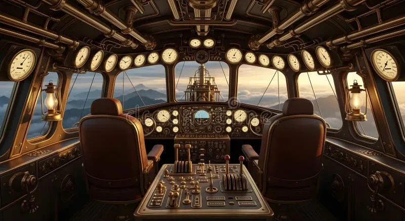 新澳门APP下载蒸汽飞艇驾驶舱内部